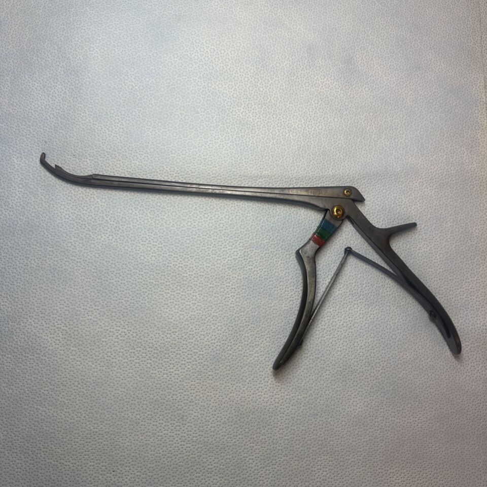 FEHLING NNR-3 Ceramo Sublaminar 3mm Foraminotomy Curved 8" Kerrison Rongeur — photo 5