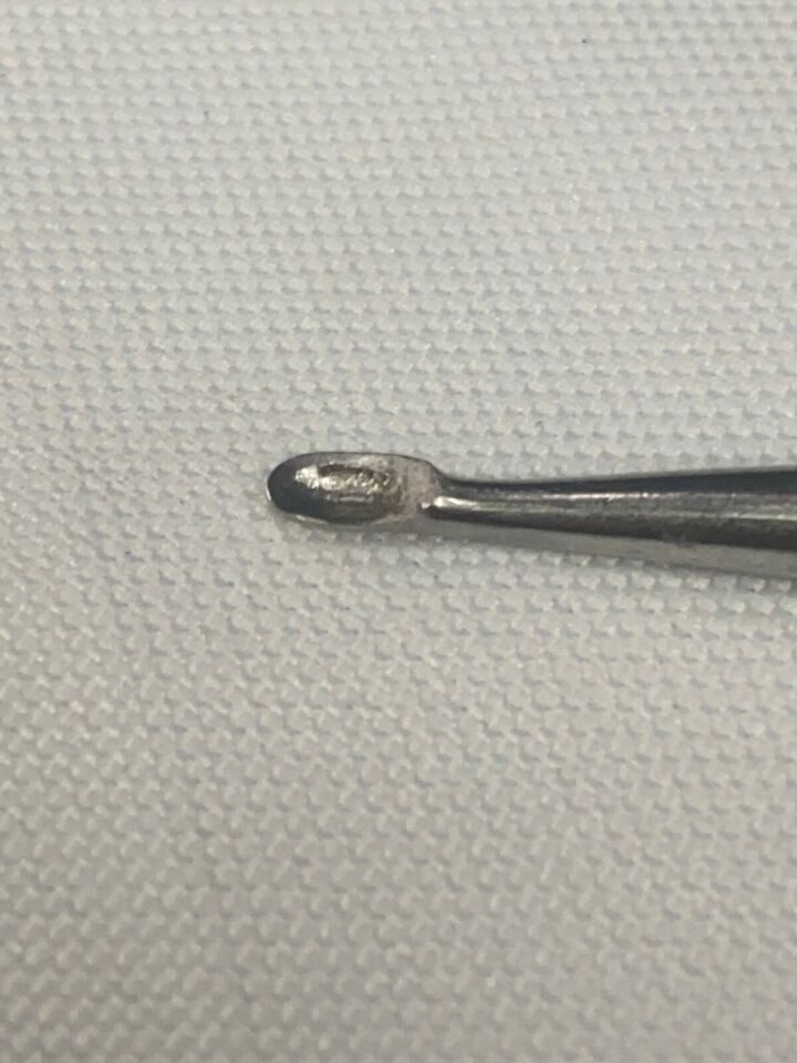 KMEDIC KM 46-517 Brun Bone Curette Oval Cup 7in Straight Size 0 — photo 3