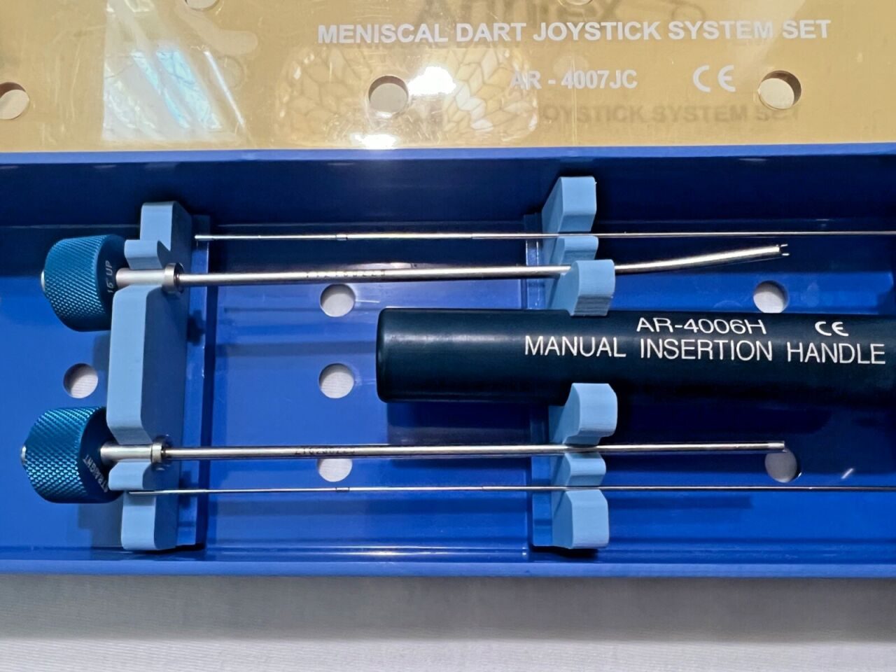 ARTHREX AR-4006H Meniscal Dart Joystick Handle Instrumentation Set w/ Case — photo 2