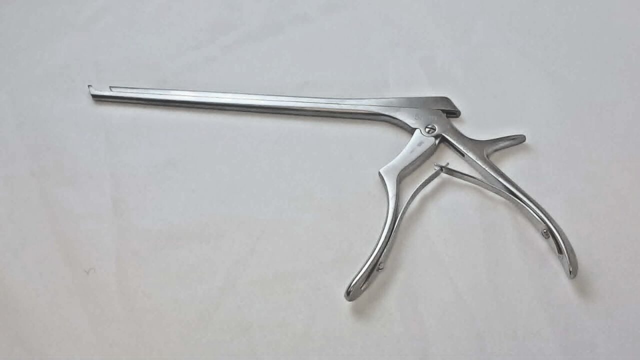 JARIT 281-063 Kerrison Laminectomy Rongeur 5mm 40deg Up Bite 7-7/8"