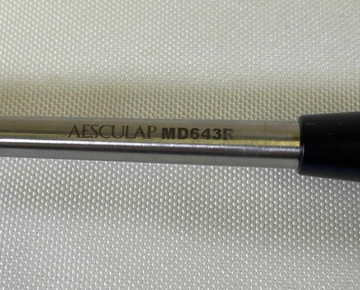 AESCULAP MD643R Lumbar Curette Size 6 Reverse Angle 349mm — photo 2