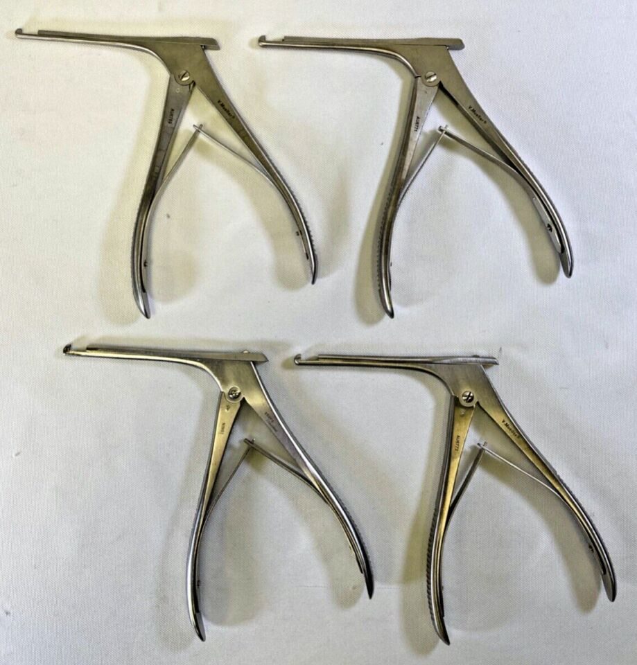 V. MUELLER  Set of 4 Storz ENT Kerrison Rongeurs Bone Punch Sz 0 1 2 3 x 90deg — photo 1