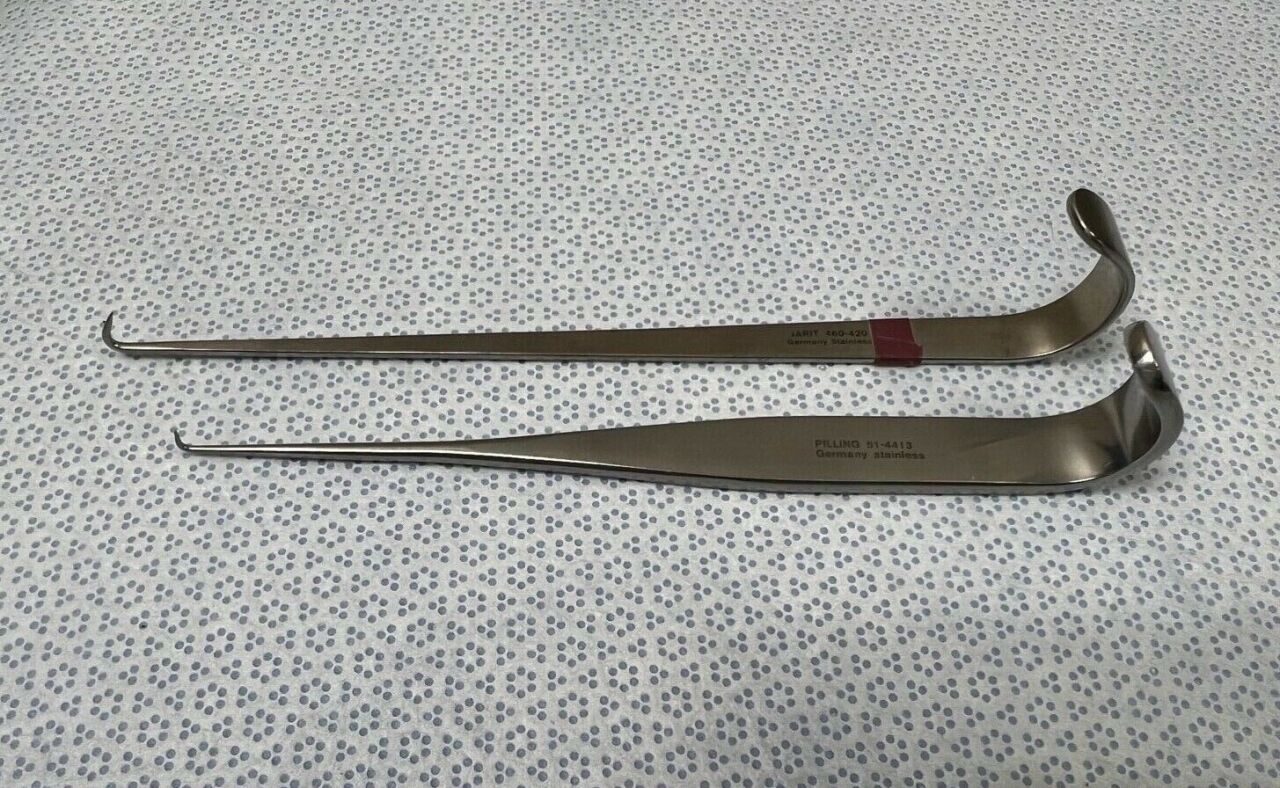 460-420 & 51-4413 Tracheal Hook / Tenaculum Lot of 2 — photo 1