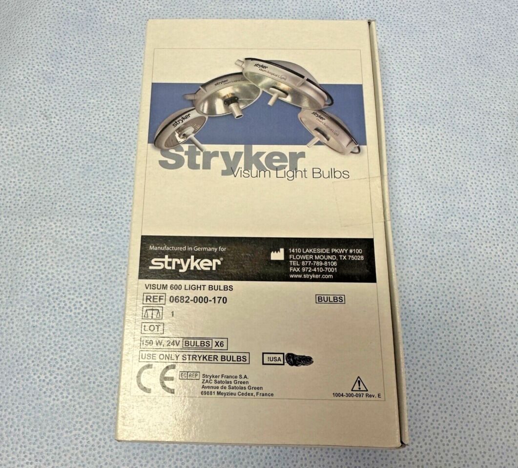 STRYKER 0682-000-170 VIisum 600 150W 24V 6/Pack O/R Light