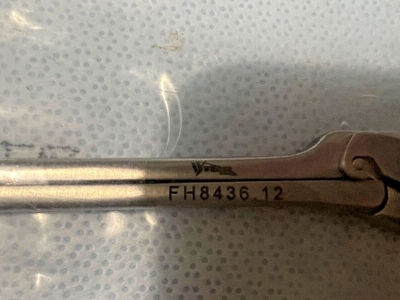 WEXLER SURGICAL FH8436.12 EPIC VATS Curved Left Foerster Forceps w/ Ratchet 15"L — photo 2