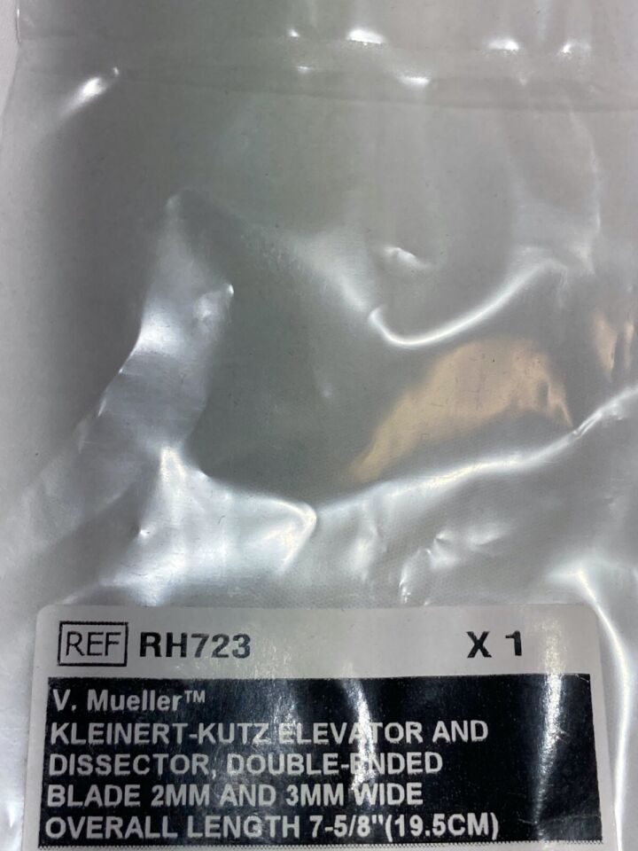 V. MUELLER RH723 Kleinert-Kutz Elevator/Dissector Dual End Blade 2mm&3mm Wide — photo 3