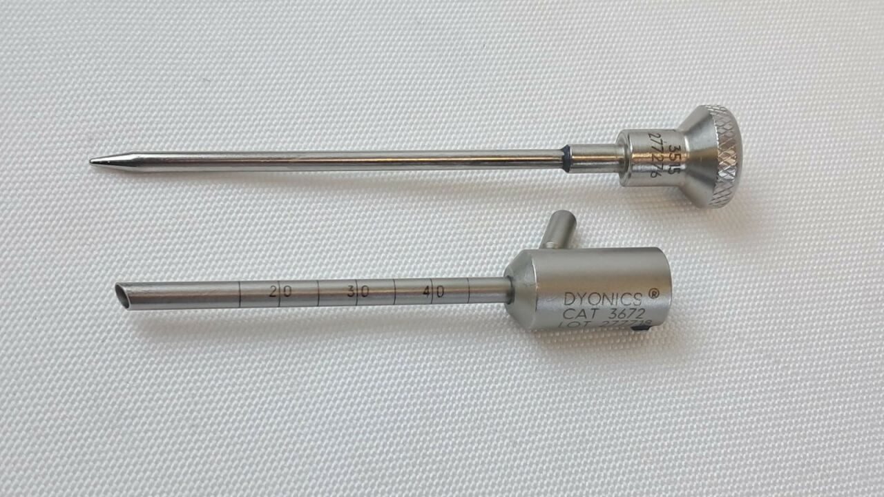 SMITH & NEPHEW Dyonics 3672 2.9mm w/3515 Conical Obturator Small Joint Cannula with Conical Obturator — photo 1