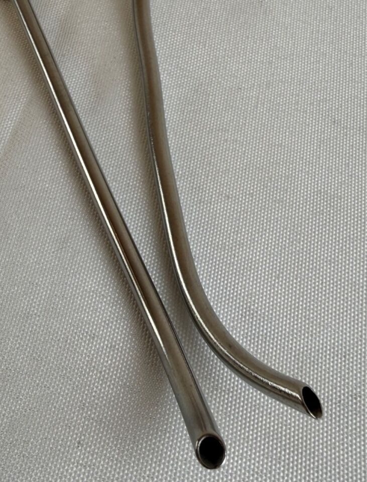 V. MUELLER NL1930 Pair of Adson 11Fr Curved 6" Suction Tubes — photo 3