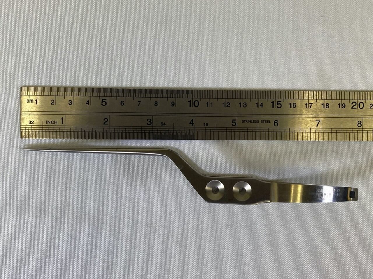 AESCULAP FD092R Micro Form Bayonet Needle Holder 80mm Shaft 200mm Length Neuro — photo 9