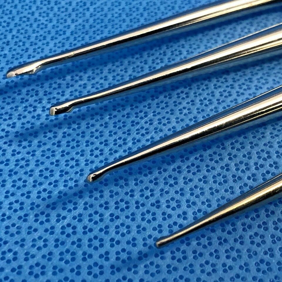 CODMAN Size 00-4 Set of 4 Straight 11" Cobb Curettes — photo 6