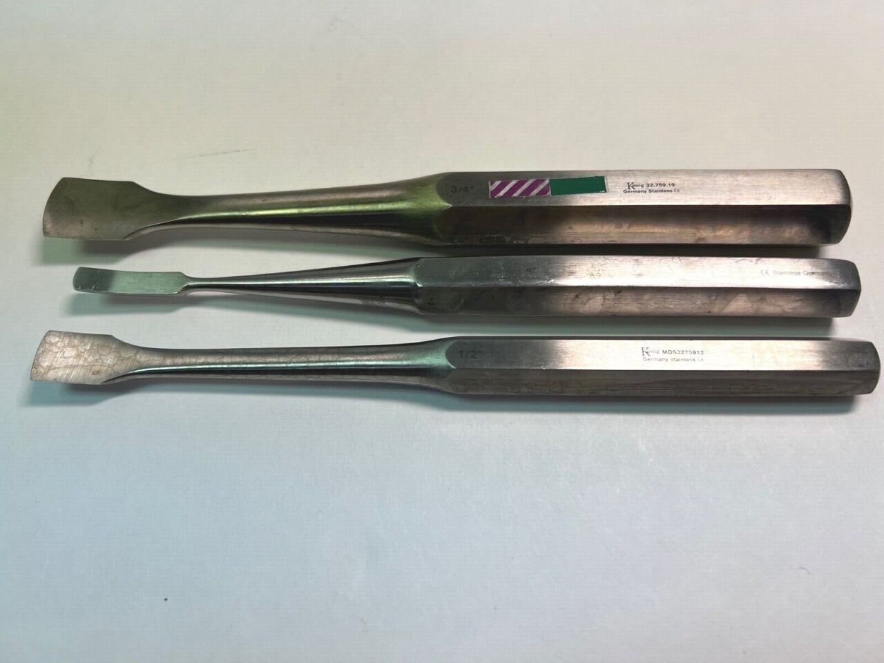 MEDLINE MDS3275912 32.759.19 Lot Of 3 Konig Orthopedic Periosteal Elevators