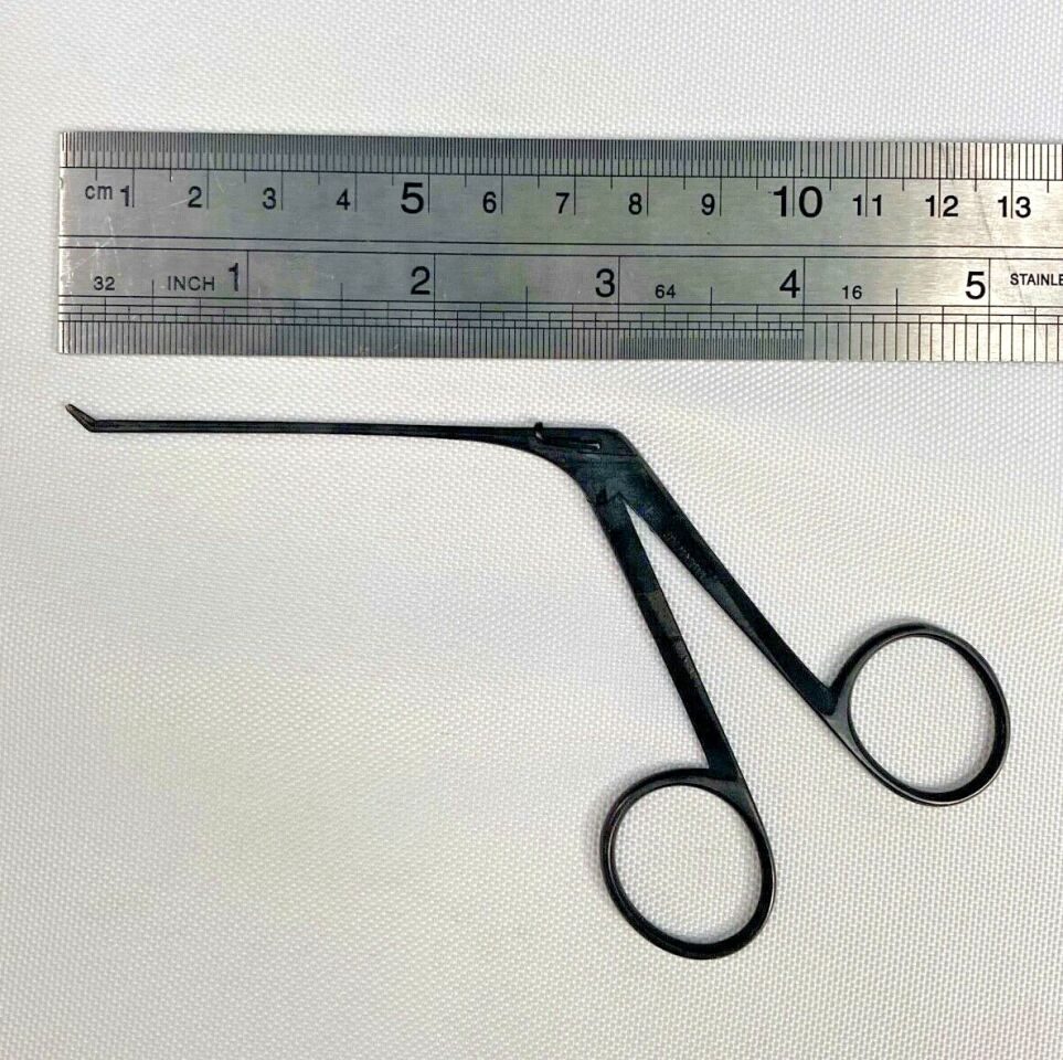RICHARDS Ear Ebony Finish Upturned 45deg Jaw Grasping Forcep — photo 9