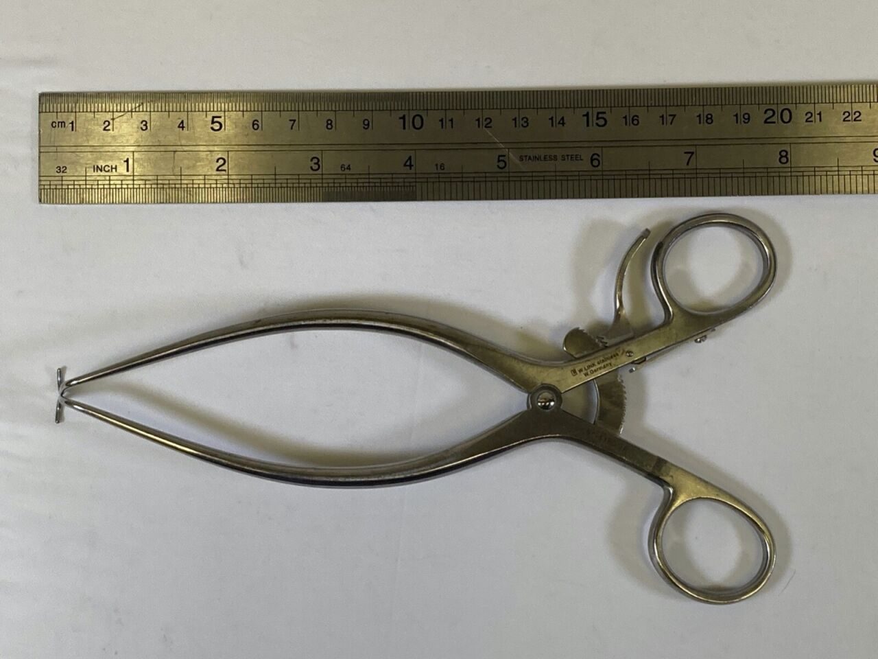 W. LINK 64-4160/16 Kolbel Soft Tissue Retractor 190mm Single Prong Straight Fine — photo 7