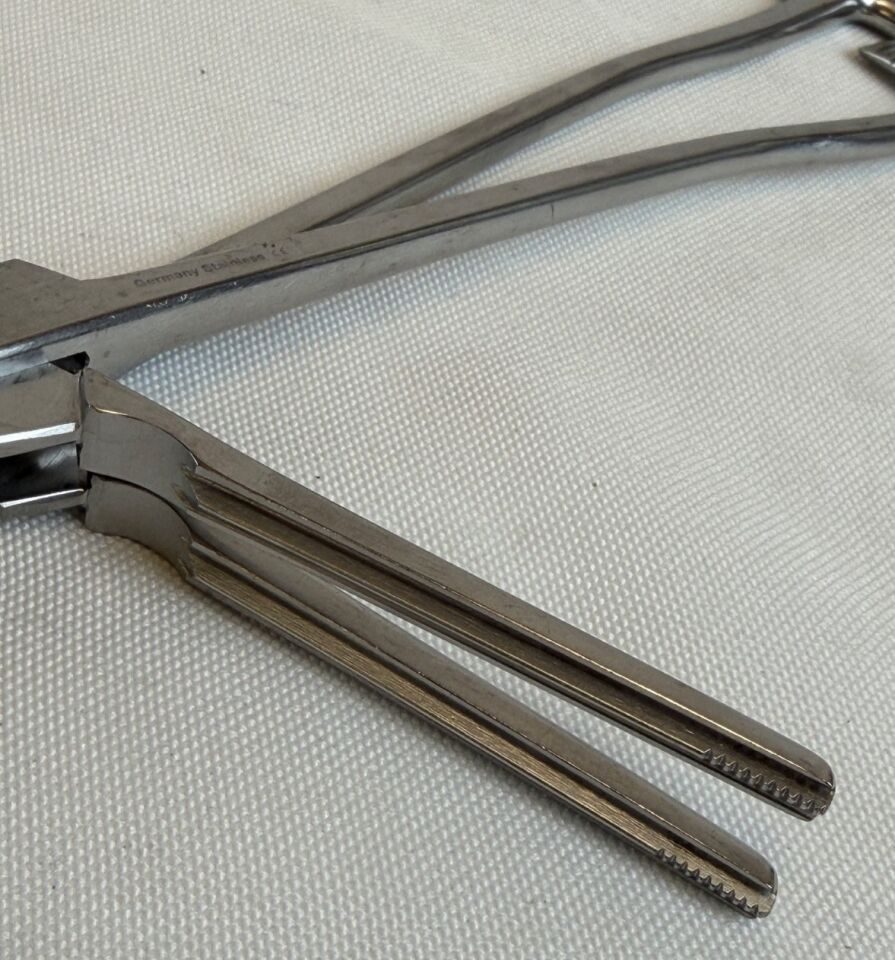 JARIT 505-284 Pair of Z Hysterectomy Forceps Straight 10" OBGYN — photo 4