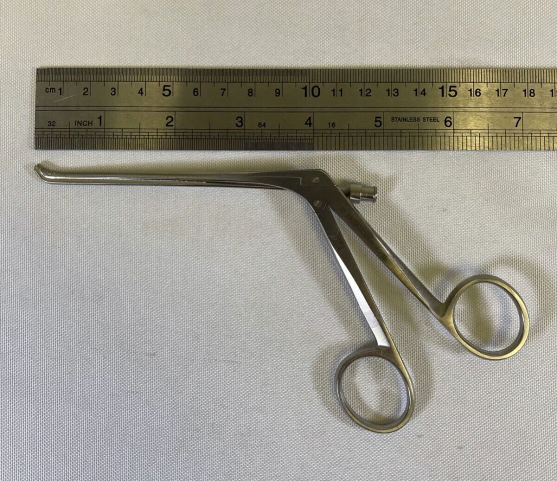 RICHARDS 23-0870 Weil Blakesley Nasal Forcep w/ Suction 45deg Up 2mm x 6mm Bite ENT — photo 10