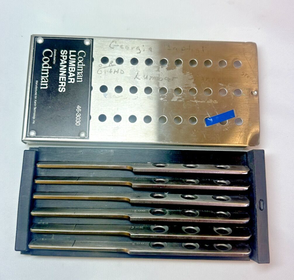CODMAN 46-3030 Karlin Lumbar Spanners Set 9mm-14mm