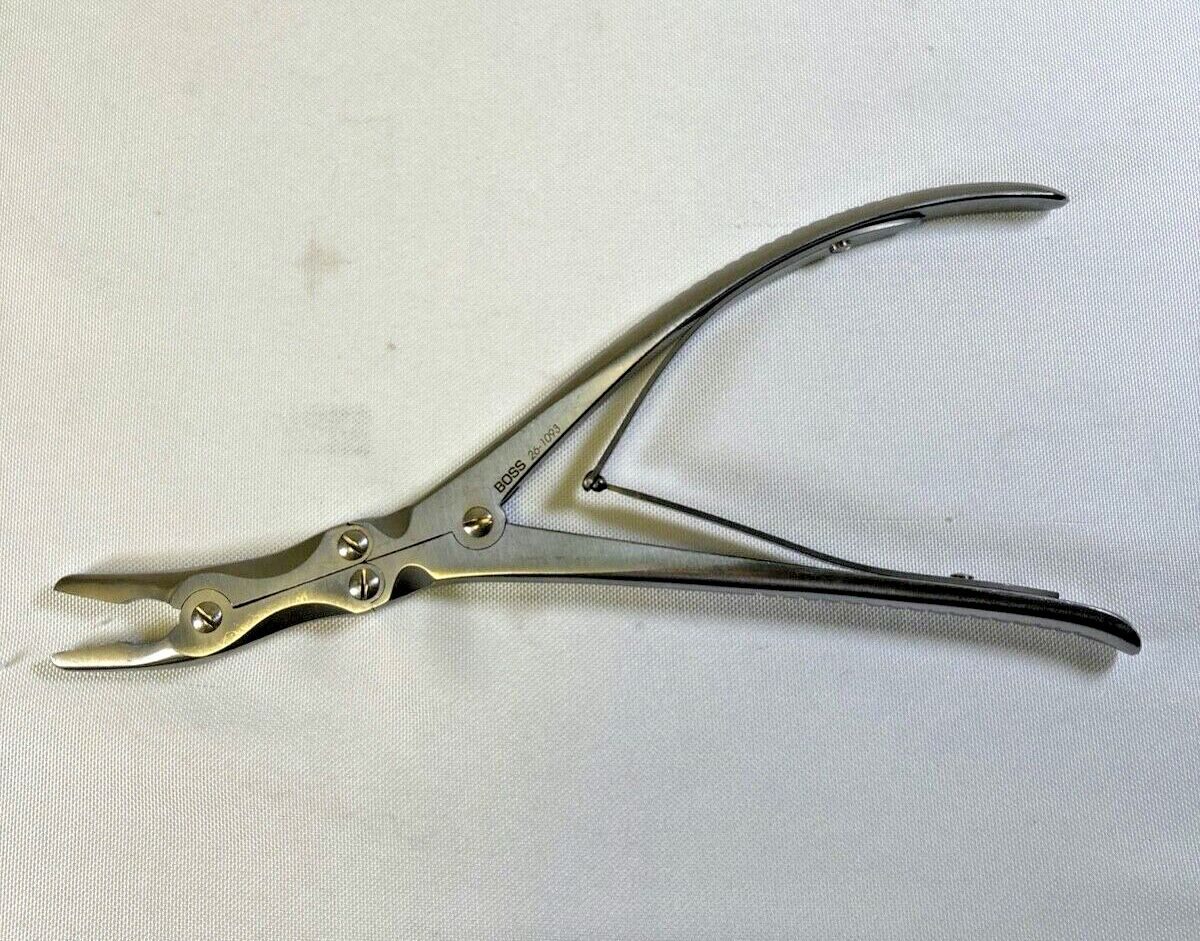 BOSS INSTRUMENTS 26-1093 3mm 9" Leksell Rongeur Angled 15deg Jaws 7mm x 16mm