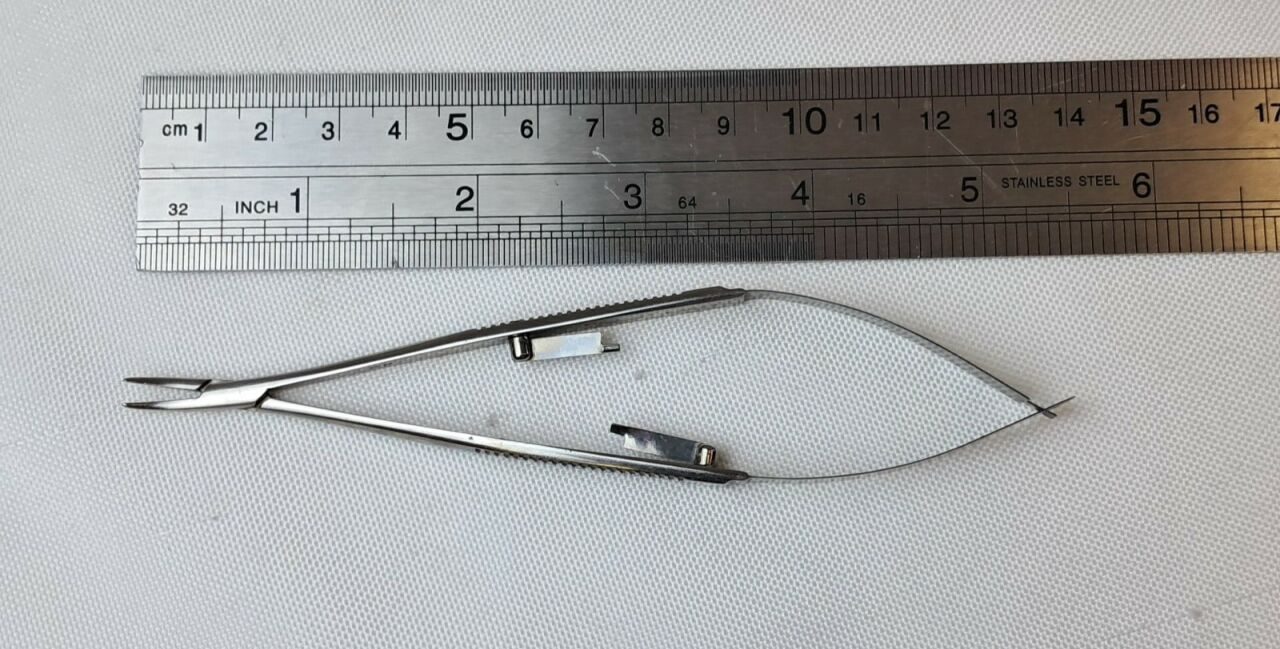KARL STORZ E3848 Castroviejo Needle Holder 11mm Curved Medium Locking — photo 5
