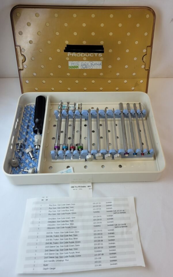 SMITH & NEPHEW OBI Tru-Fit 19 Pc. Instruments Set w/ Case