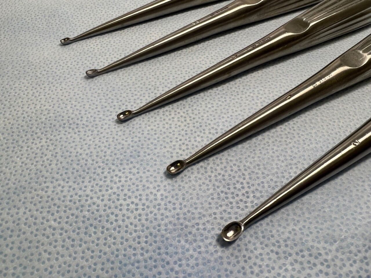 MILLENNIUM SURGICAL  Brun Straight Curettes - Lot of 5 — photo 2