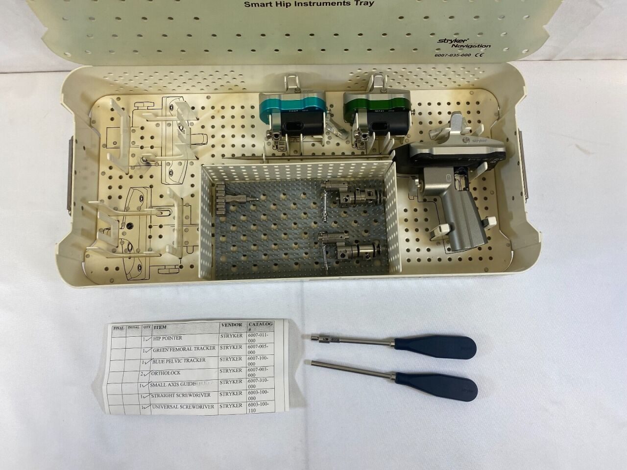 STRYKER 6007-035-000 6007-11 Navigation System Smart Hip Instrument Tray — photo 2