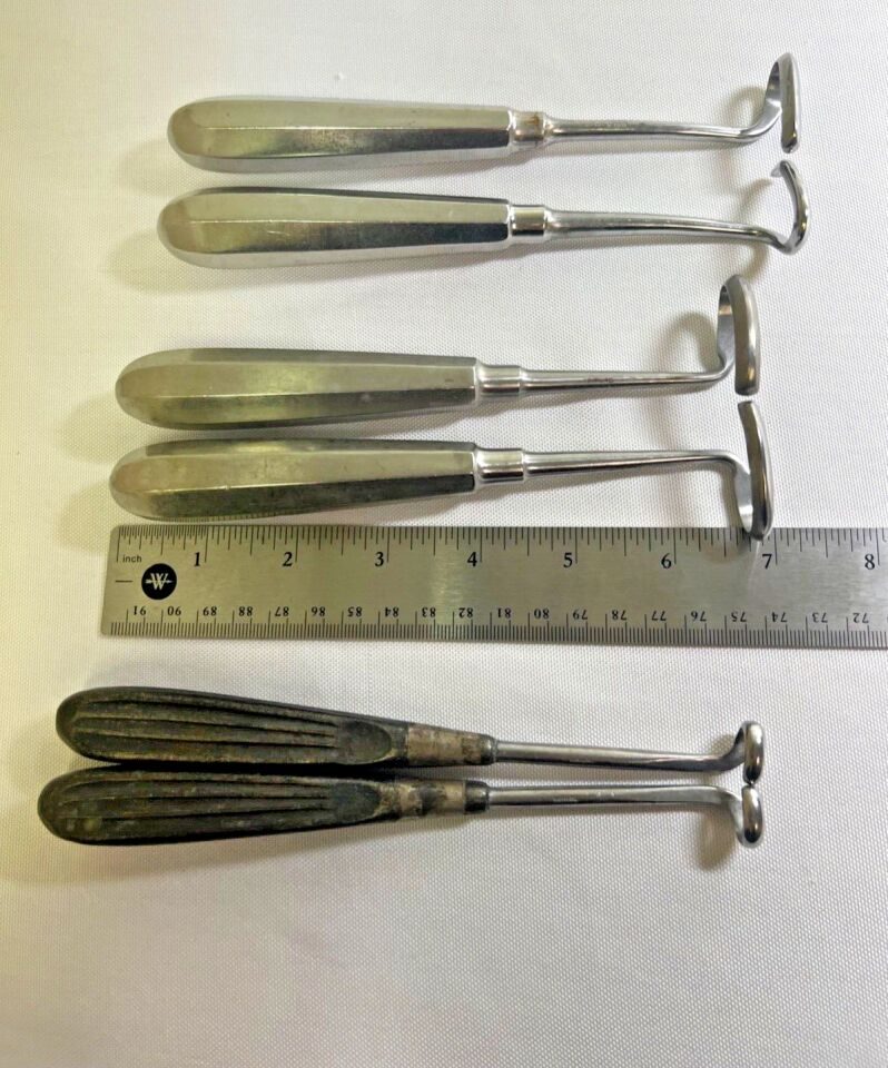 WECK Lot of 6 German Stainless Tiemann Left & Right Sides Rasp Instruments — photo 7