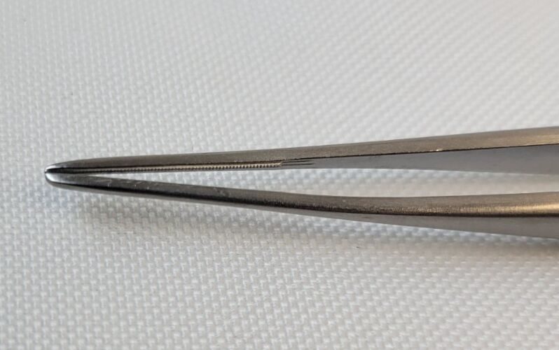 PILLING 35-1801 DeBakey Tissue Forceps Straight Delicate Tips 6" — photo 3