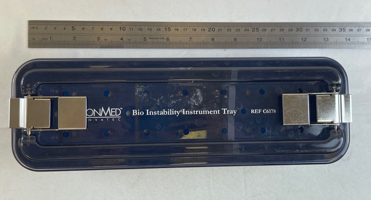 CONMED LINVATEC C6178 Bio Instability Instrument Set Sterilization Case & Lid — photo 8