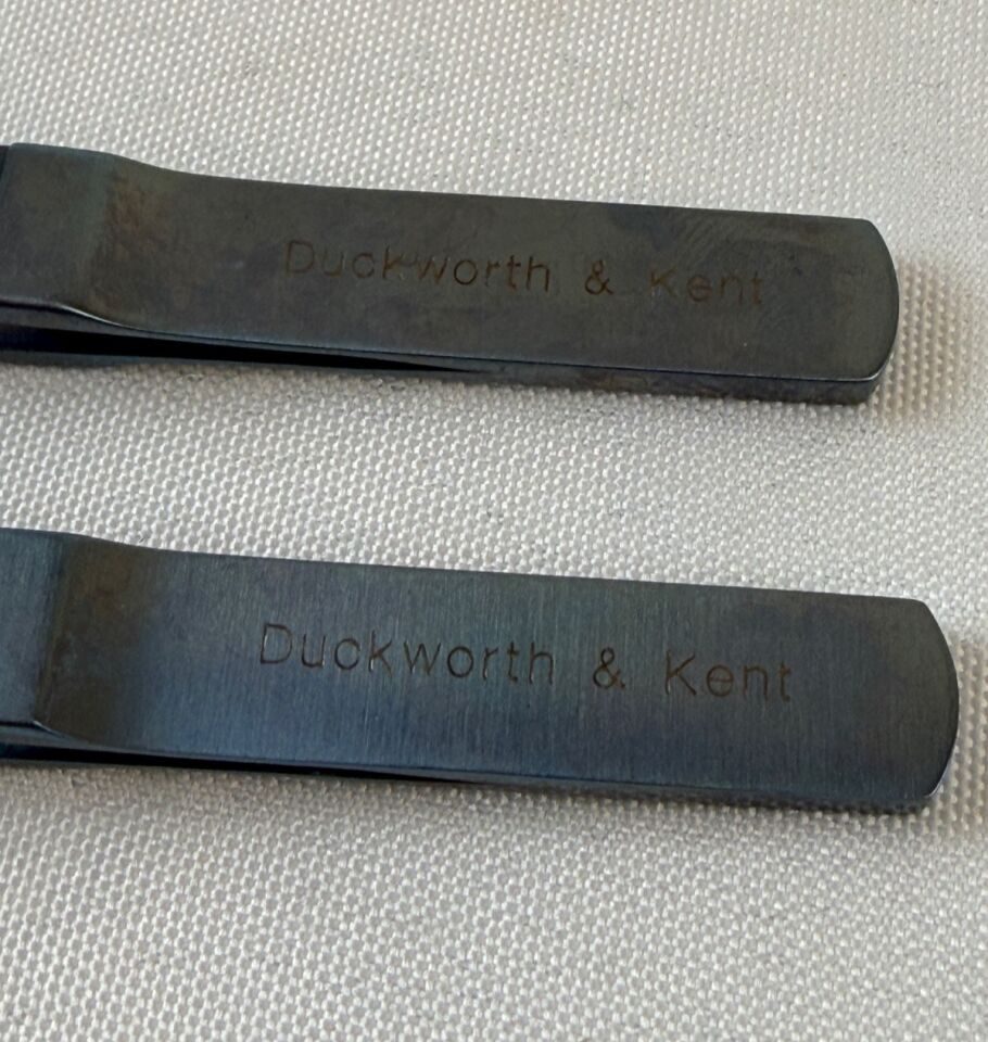 DUCKWORTH & KENT 2-774-1 DK7740 IOL Insertion & Folding Forceps Pair w/ Case — photo 3