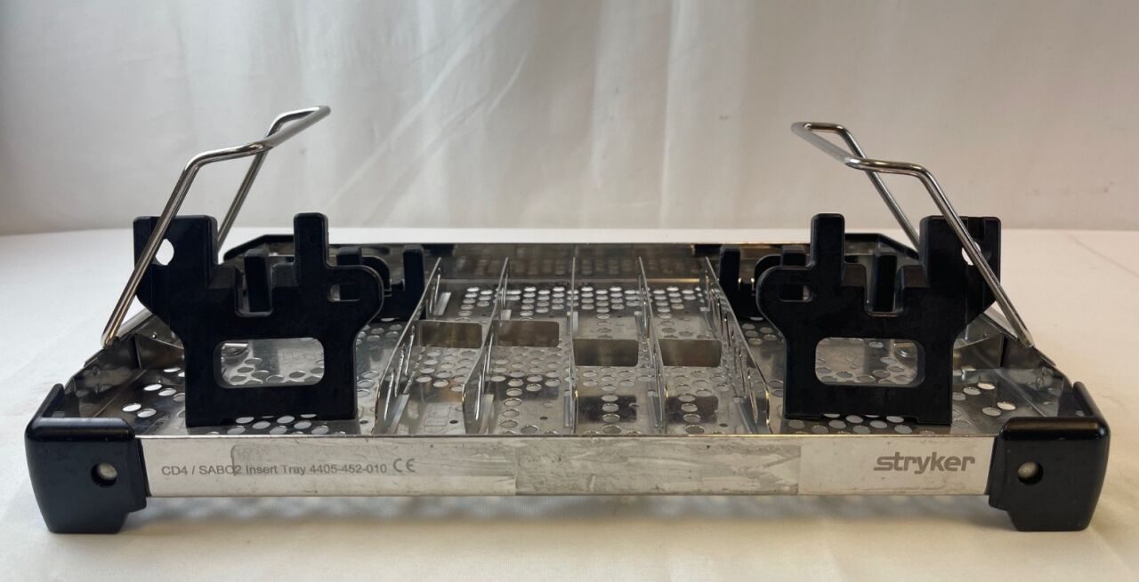 STRYKER 4405-452-010  CD4 Sabo 2 Large 2 Handpiece Insert Tray 8x Attachments Surgical Cases