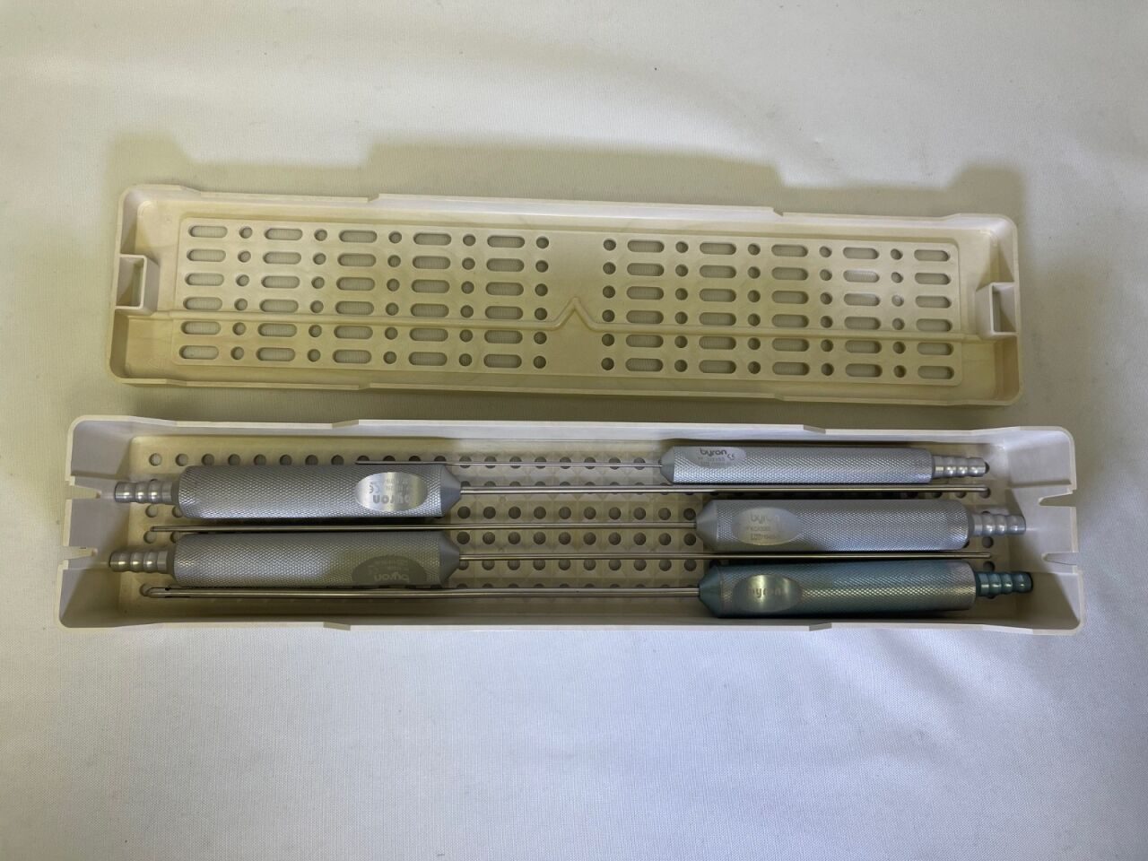 BYRON  Set of 5 Liposuction Cannulas w/ Sterilization Case