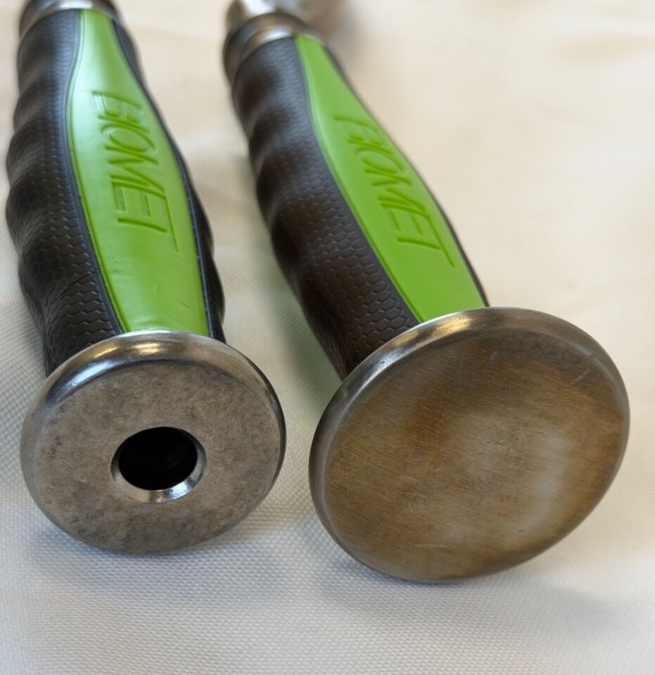 BIOMET 110003453 & 110003451 Pair of Straight & Curved Acetabular Shell Handles Inserters — photo 3