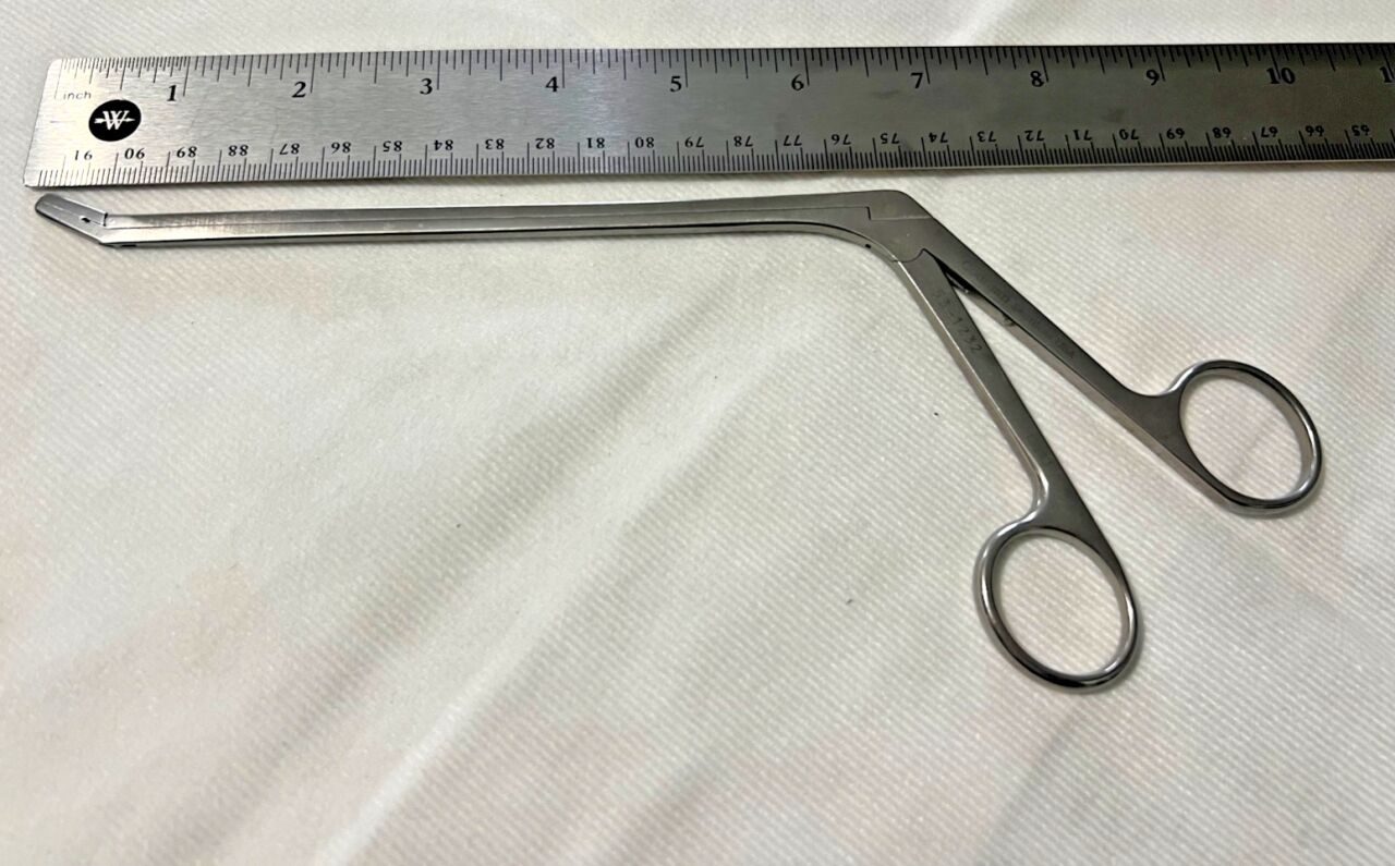 CODMAN 53-1232 2mm x 10mm x 7" Up Angled Cushing Intervertebral Disc Rongeur — photo 6