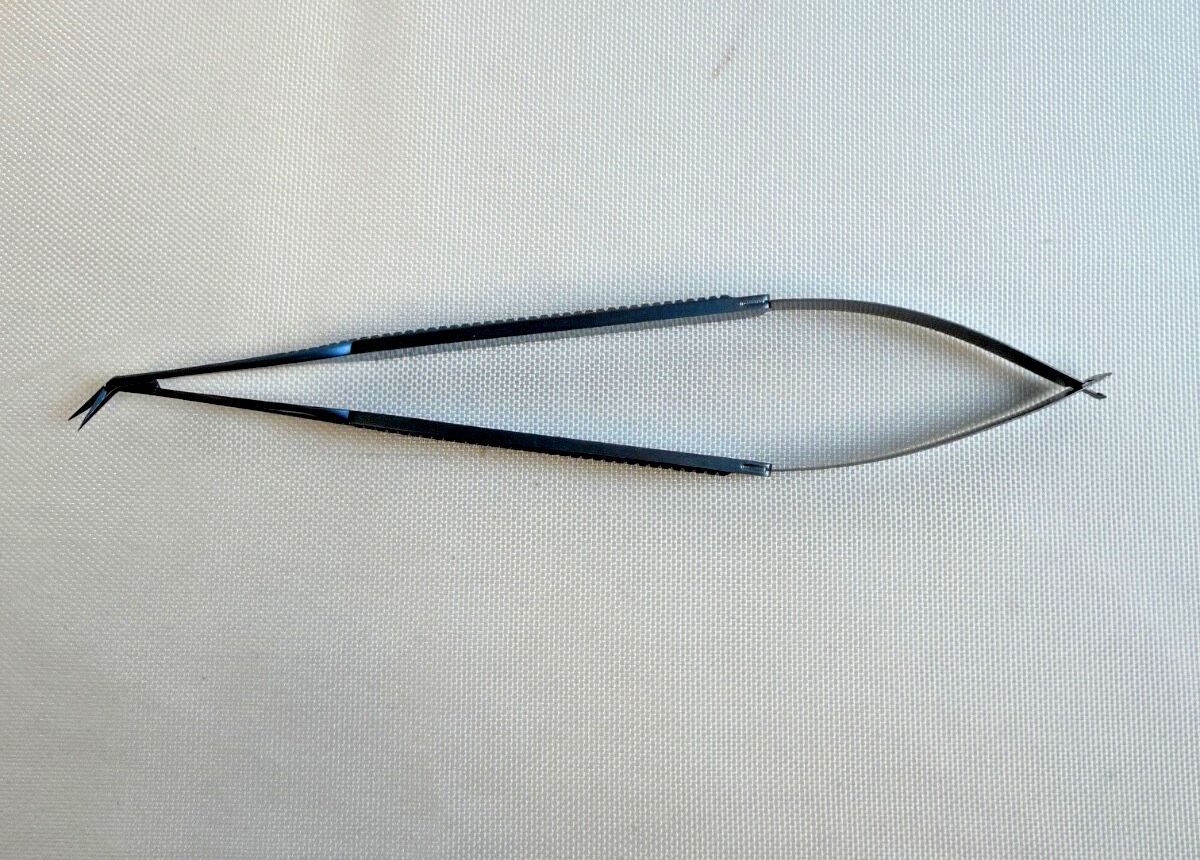 SYMMETRY 80-1854 Jones IMA Scissors Straight 6" Angled 45deg Tip Neuro Vascular