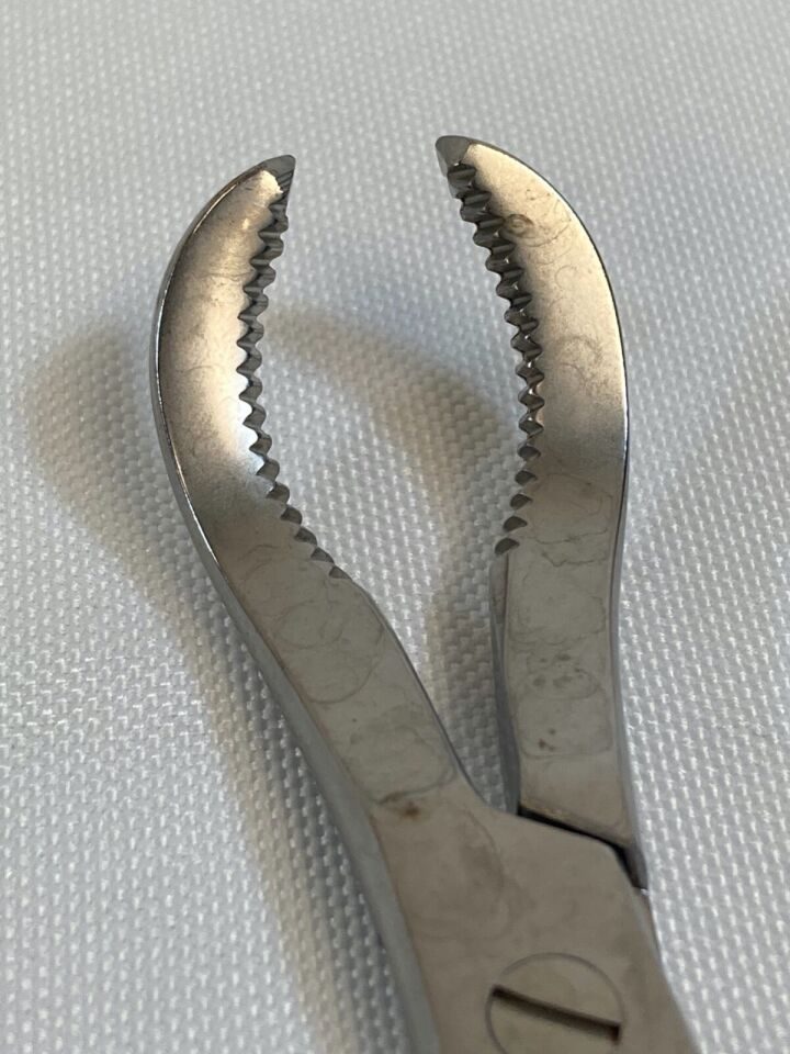 AESCULAP FO124R Reposition Forceps Curved 170mm Speed Lock Orthopedic — photo 4