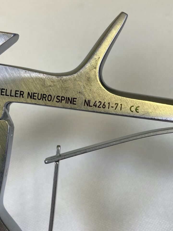 V. MUELLER NL4261-71 ChromaLine II 1mm x 40deg x 7" Kerrison Rongeur — photo 3