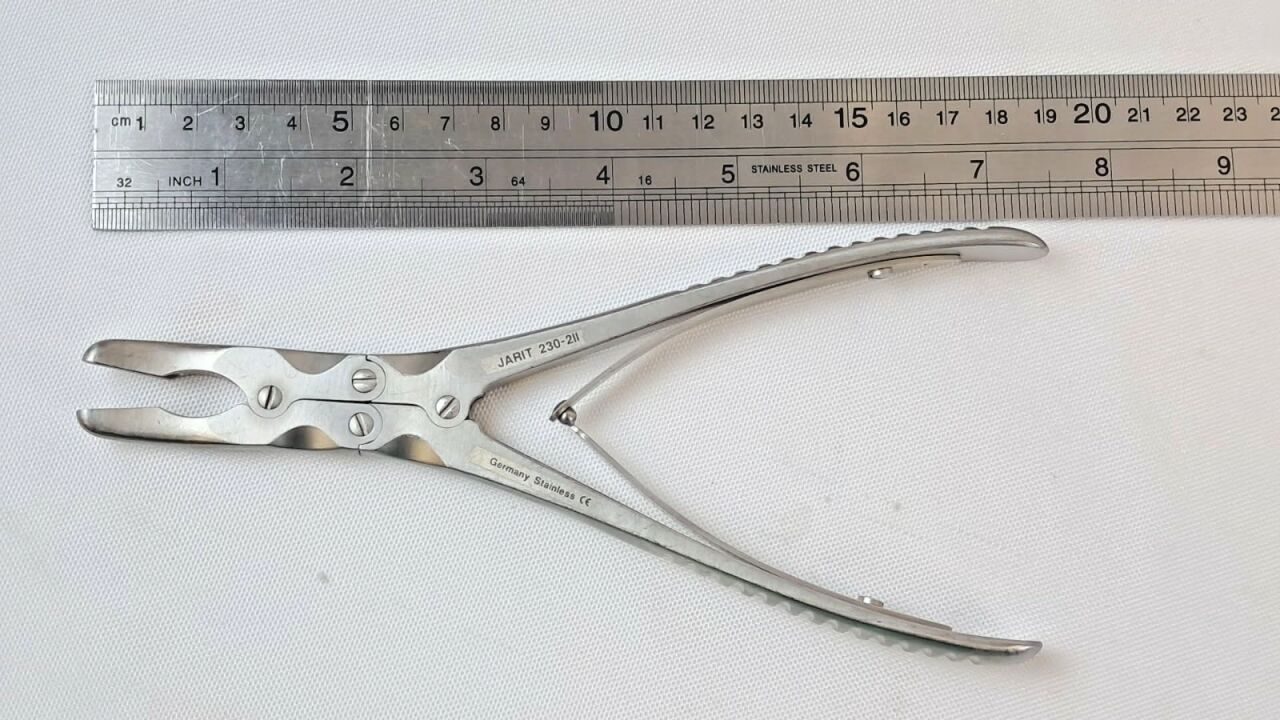 JARIT 230-211 D/A 5mm Bite CVD. 7-1/4" German Stainless Ruskin Rongeur — photo 5