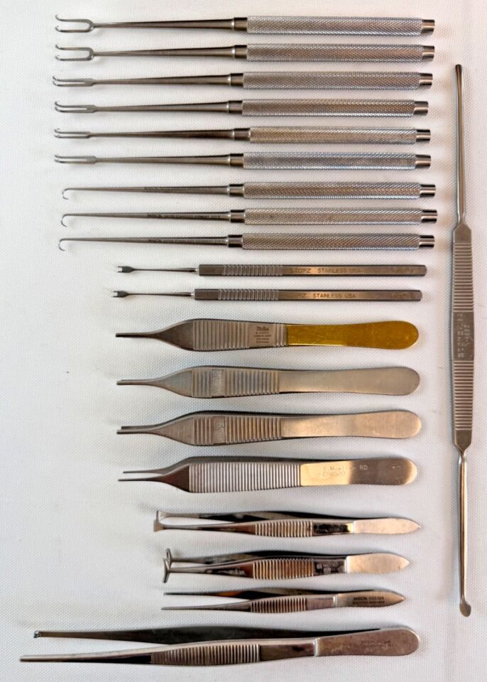 WECK Sharp Hooks Scissors Clamps 51 Piece Plastic Surgery Instrument Set — photo 6