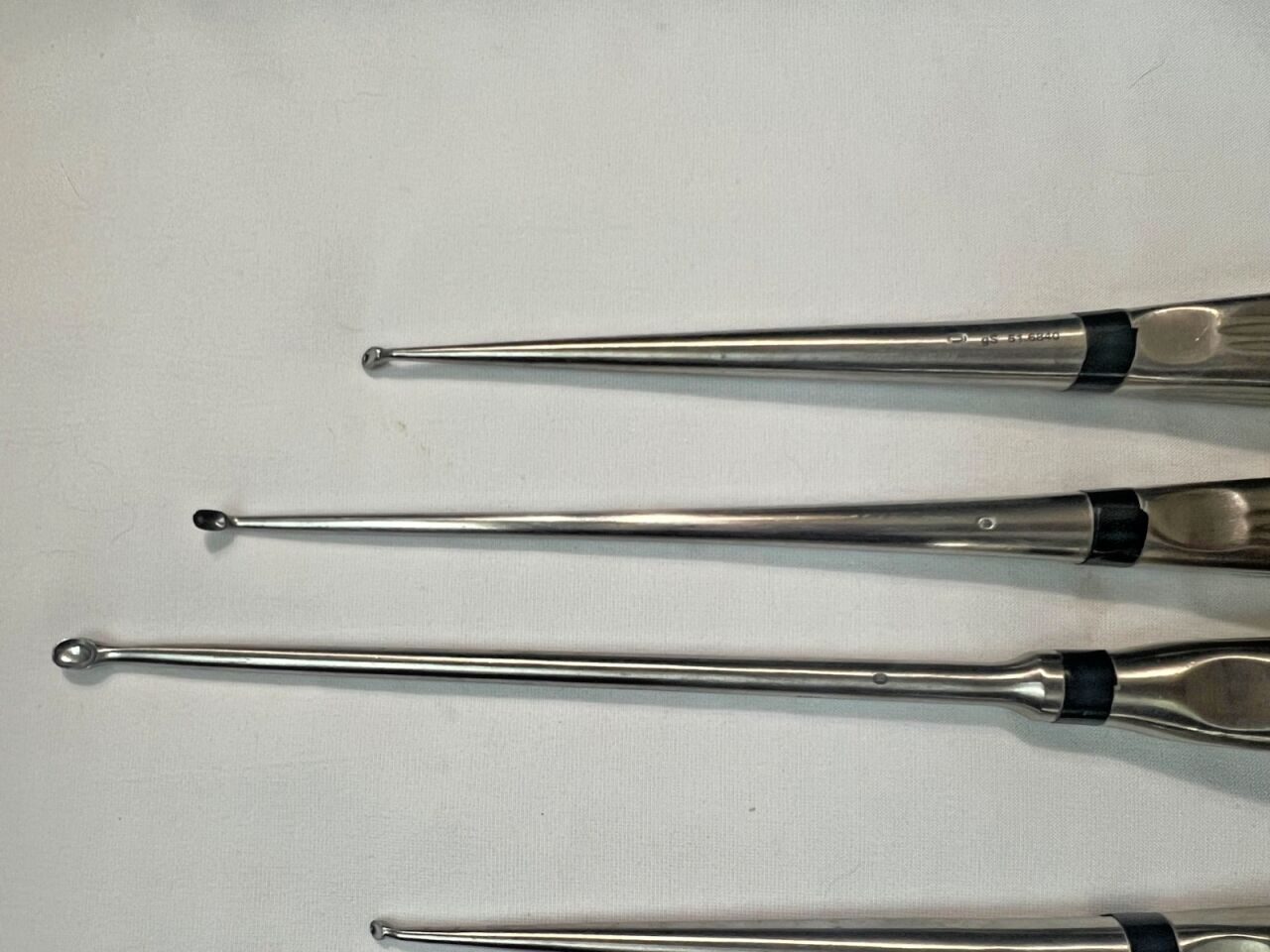 MILLENNIUM Sizes 0,00,000 Angled & Straight Set of 9 Spinal Curettes — photo 3
