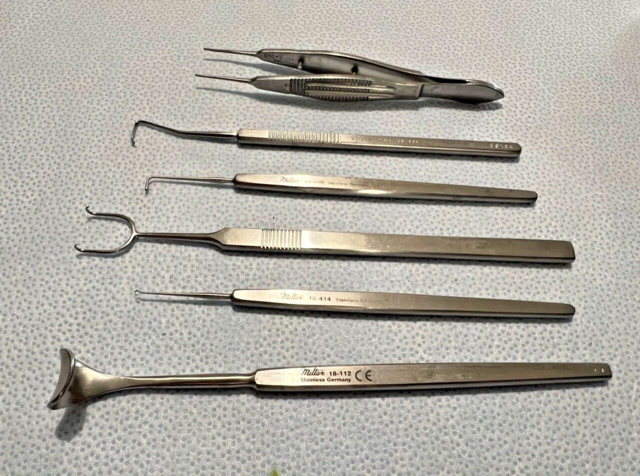 MILTEX Set Of 6  & Storz Ophthalmic Surgical Instruments