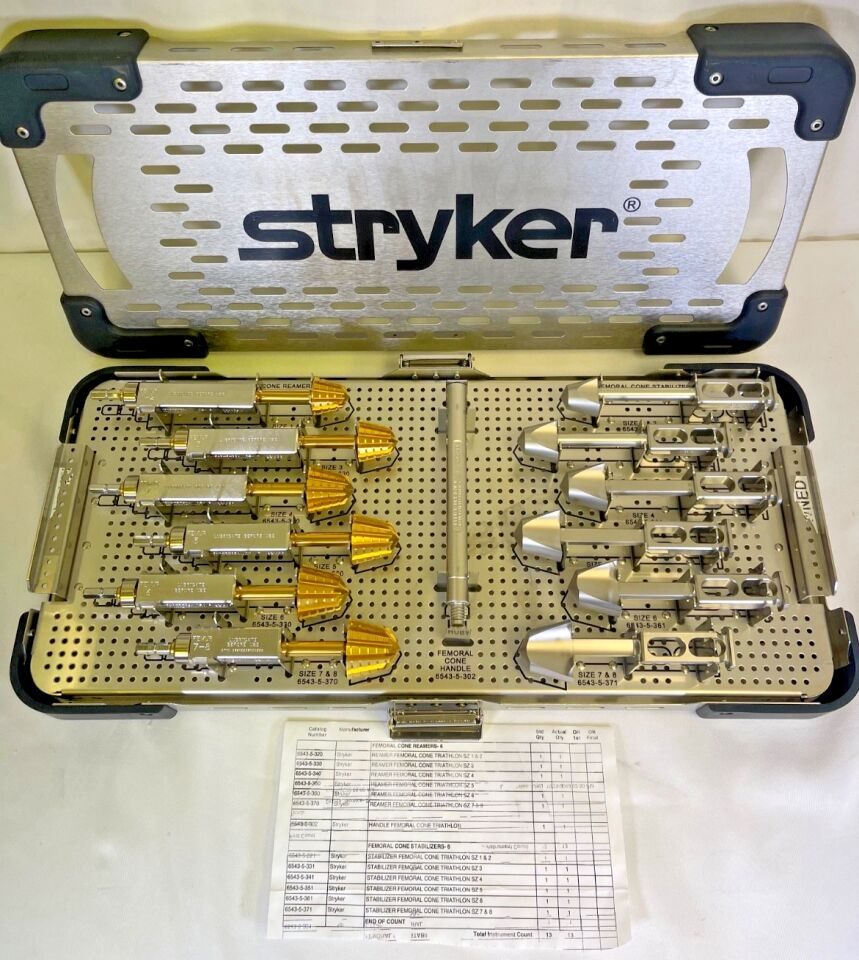 STRYKER 6543-8-018 Triathlon Femoral Cone Prep Tray 2 — photo 1