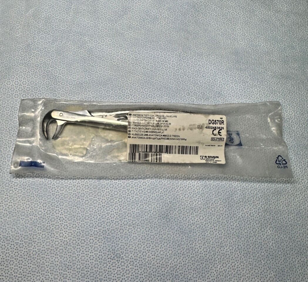 AESCULAP DG570R Tooth Forcep 86 Lower Molar Gripping