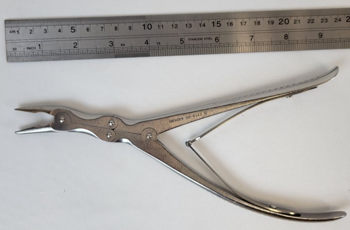LEKSELL STILLE 4mm x 24cm Curved Bone Rongeur — photo 6