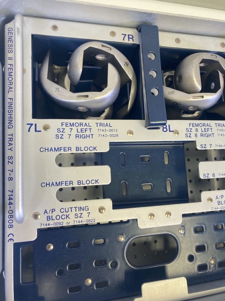 SMITH & NEPHEW 7144-0780 Genesis II Finishing Sizes 7-8 Instrument Tray — photo 7