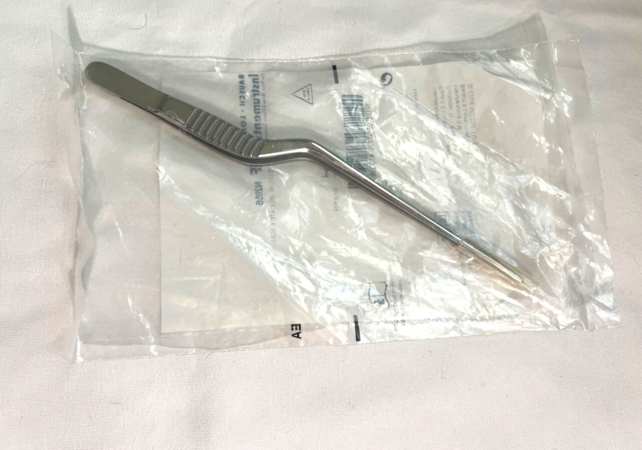 BAUSCH & LOMB N2856 2mm X 17mm Tips 6.3" Length Lucae Nasal Dressing Forceps