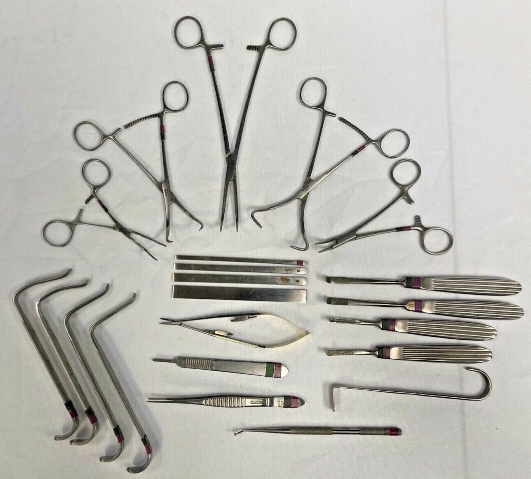 W. LORENZ Biomet Maxillofacial ENT Oral Surgery Instrumentation Set of 22 Maxillofacial ENT Oral Surgery Instruments — photo 1