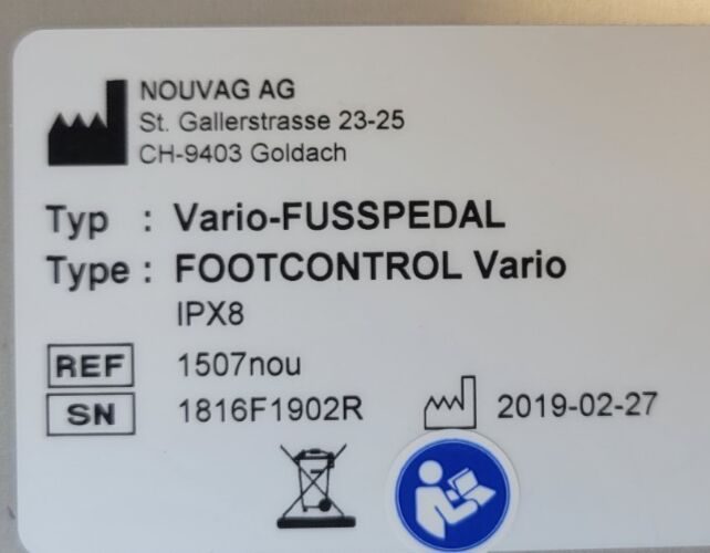 NOUVAG 1507nou Acrotorque Console Foot Pedal  Cable — photo 5