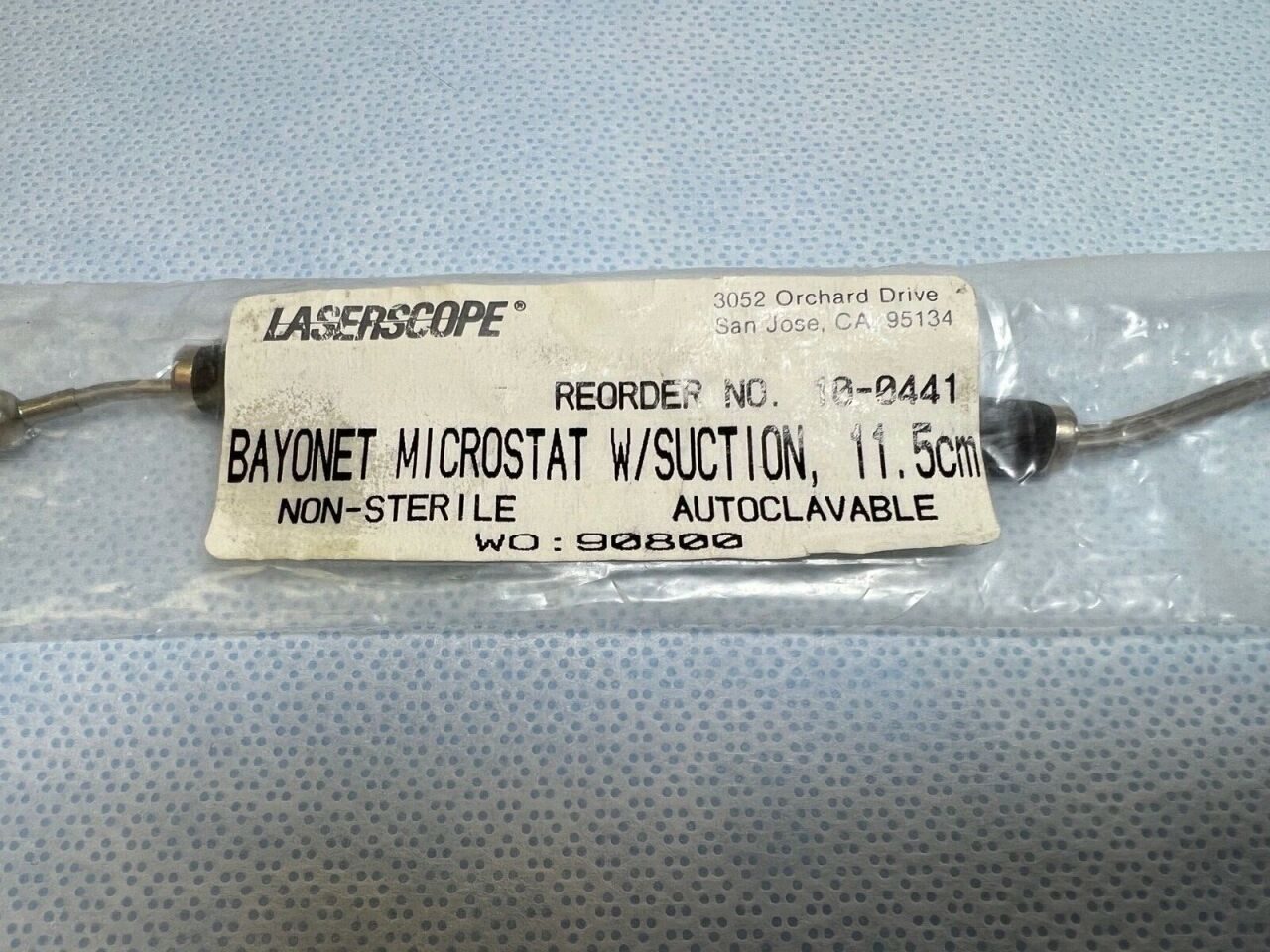 LASERSCOPE 10-0441 Bayonet Microstat w/ Suction 11.5cm Autoclavable — photo 2