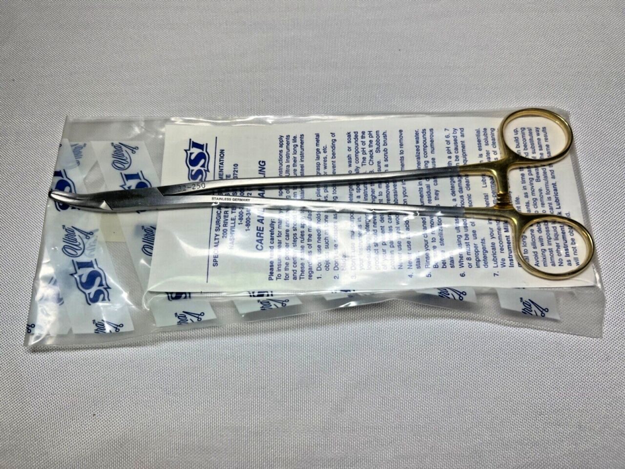 SSI ULTRA 32-250 Stratte Needle Holder Straight 9" Length — photo 1