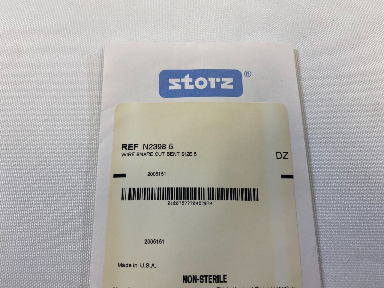 KARL STORZ N2398 Wire Snare Cut Bent Size 5 — photo 2
